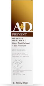 A+D Original Diaper Rash Ointment Baby Skin Protectant With Lanolin and Petrolatum Seals Out.