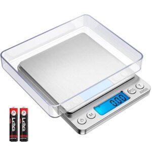 AMIR Upgraded Digital Kitchen Scale 500g 0.01g Mini Pocket Jewelry Scale - افضل ميزان مطبخ