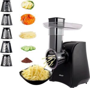 ASLATT Electric Slicer Electric Cheese Grater for Home Kitchen Use - افضل مبشره كهربائيه