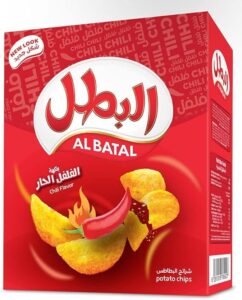 Al Batal Chilli Flavor Potato Chips 12 x 23g - افضل شيبس