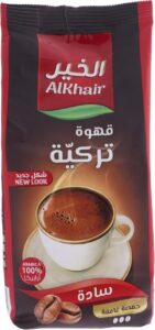 Al Khair Dark Roasted Pure Ground Turkish Coffee Beans 450gm Pack Of 1 - افضل قهوة تركية