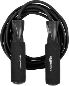 Amazon Basics Standard Jump Rope Black - افضل انواع حبل النط