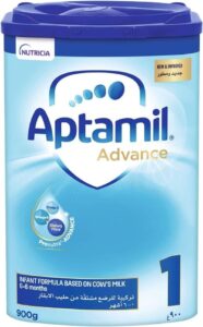 Aptamil 1 Infant Formula Milk Stage 1 Milk Powder for Infants from 0 to 6 Months 900g - افضل حليب اطفال مواليد