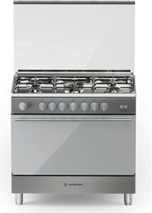 Ariston Gas Cooker with 5 Gas Burners BAM951EGSS - افضل فرن غاز