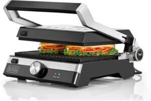 BLACK+DECKER Family Health Grill 2000W CG2000-B5 - افضل شواية سندوتشات