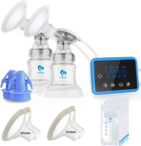 Bellababy Electric Breast Pump Double Portable 4 Modes & 9 Levels Efficient Suction - افضل شفاط حليب كهربائي