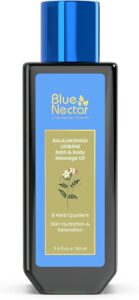 Blue Nectar Body Oil for Women & Men Bath & Body Massage Oil with Ashwagandha & Natural Jasmine Oil - افضل زيت المساج