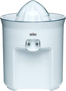 Braun Citrus Juicer 60W Anti Drip Spout CJ3050WH - افضل عصارة برتقال