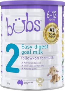 Bubs Goat Milk Follow On Formula Stage 2 Babies 6-12 months 800 Grams - أفضل حليب اطفال بعد 6 شهور