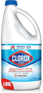 Clorox Liquid Bleach 1.89L Kills 99.9% of Viruses and Bacteria - افضل مبيض ملابس