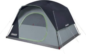 Coleman Skydome Camping Tent Includes Pre-Attached Poles - افضل خيمة للبر