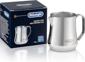 De'Longhi Stainless Steel Milk Frothing Pitcher 350ml DLSC0 - افضل ابريق للحليب