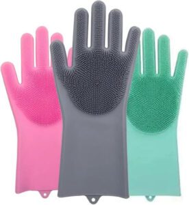 ECVV Silicone Reusable Dishwashing Gloves