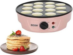 Edison Electric Mini Pancake Maker Pink 14 Small Eyes 750W