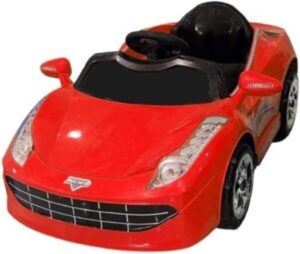 Electric Ride On Car Ferrari Front 2 Motor Car with Remote (Red) - أفضل سيارة كهربائية للاطفال