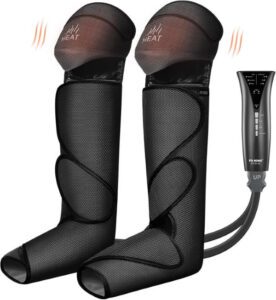 FIT KING Foot and Leg Massager for Circulation with Knee Heat with Hand-held Controller FT-011A