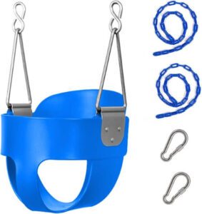 Feitycom Full Bucket Toddler Swing Seat Heavy Duty Kids Swing Seat for Backyard