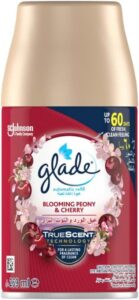 Glade Automatic Air Freshener Spray Refill Scented with Blooming Peony & Cherry Scent 269 ml