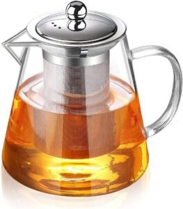 Glass Teapot with Infuser Tea Pot 32oz-43oz - افضل ابريق شاي