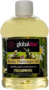 Global star chamomil and herbs body massage oil 500 ml