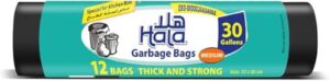 Hala garbage bags 30 gallons 12 bags