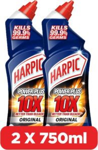 Harpic Original Power Plus 10X Most Powerful Toilet Cleaner 750ml Pack of 2 - افضل منظف مراحيض