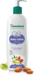 Himalaya Baby Lotion No Parabens Dyes & Synthetic Colors is a Quick-Absorbing Daily-Use Lotion 400ml (افضل لوشن للاطفال)