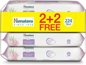 Himalaya Since 1930 Gentle Cleansing Baby Wipes Alcohol & Paraben Free For Sensitive Skin 224 Wipes - افضل مناديل مبلله للاطفال