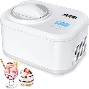 KUMIO Ice Cream Maker with Compressor 1L 100W ‎ICE-1032Y