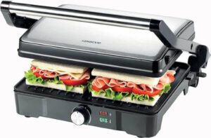 Kenwood Health Grill 2000W 3 Adjustable Grill Positions HGM31.000SI - افضل شواية سندوتشات