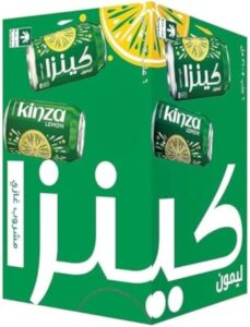 Kinza Lemon Carbonated Soft Drinks 6-Pieces Set 360ml