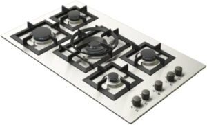 Kitchen Line 5 Gas Eye Steel Cooktop J5020