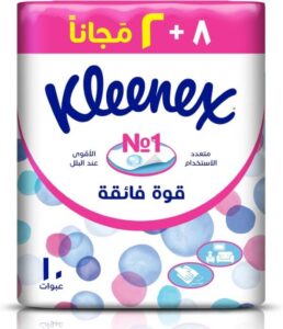 Kleenex Ultra Strong Facial Tissue 2 PLY 10 Soft Packs x 130 Sheets