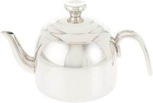 Korkmaz Droppa Tea PotSilver Medium 1.1L 37oz A051 - افضل ابريق شاي