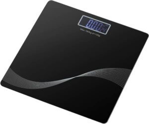 Lawazim Glass Body Scale Sleek Digital Bathroom Scale with High Precision Sensors