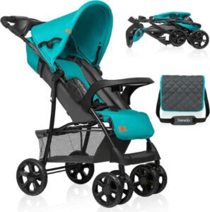 Lionelo Emma Plus Stroller Turquoise - افضل عربة اطفال