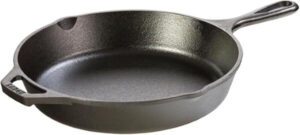 Lodge Logic Pre-Seasoned Cast Iron Skillet 10.25-Inch Black - افضل مقلاة للستيك