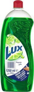 Lux Sunlight Dishwash Liquid for sparkling clean dishes Regular tough on grease & mild on hands 1250ml - أفضل سائل غسيل الصحون