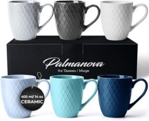 MIAMIO – 6 x 400 ml – Coffee mug set-mug - افضل انواع فناجين القهوة