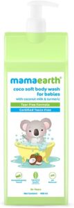 Mamaearth Coco Soft Body Wash For Babies With Coconut Milk & Turmeric 400ml