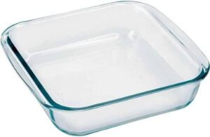 Marinex Glass Square Oven Tray 1.8 litres Glass Clear 86961