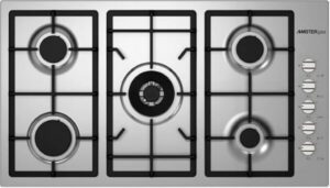 Mastergas 90 cm Gas Hob with 5 Cooking Burner H95GLCX