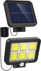 NACINIC Solar Lights Outdoor Motion Sensor w 120 Bright COB LED - أفضل أنواع الكشافات الخارجية