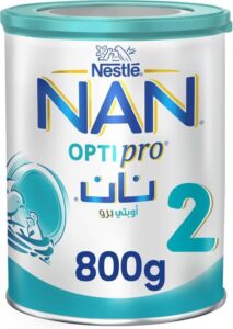 Nestlé NAN Optipro Stage 2 6-12 Months Tin 800g - أفضل حليب اطفال بعد 6 شهور