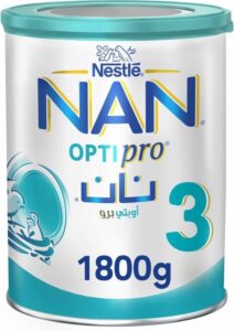 Nestlé NAN Optipro Stage 3 1 -3 Years Growing-Up Formula Based On Cow's Milk 1800g - افضل حليب اطفال عمر سنه