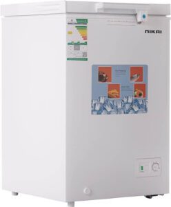 Nikai 100 Liter 3.5 Cubic Feet Chest Freezer Model No NCF150N23WNCF150N223 - احسن انواع المجمدات