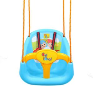 Ogi Mogi Toys Toddler Swing Extra Durable Comfortable High Back Built In Safe Guard&Lock