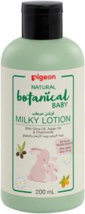 Pigeon Natural Botanical Baby Milky Lotion Night Moisturiser Hypoallergenic Good for Sensitive Skin 200ml