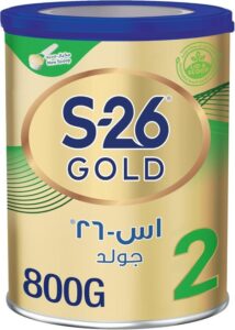 S26 Gold Stage 2 6-12 Months Follow-On Formula Based On Cow's Milk Tin 800G