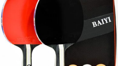 SKY LAND Sports Table Tennis Racket Set 2.0 2 Ping Pong Rackets